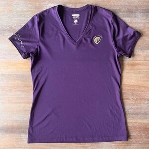 Arista V-Neck Tee, Plum